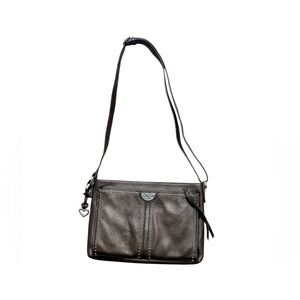 Brighton Metallic pewter Jagger Crossbody Bag